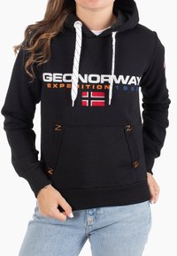 Geographical Norway Chaqueta de forro polar para hombre con capucha oculta, funcional chaqueta