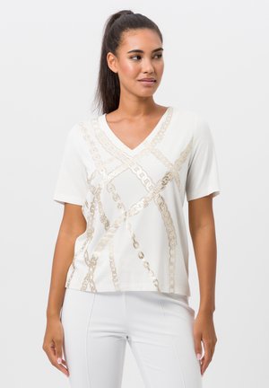 TUZZI Print T-shirt - ecru gold