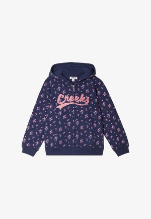 AMERICAN INSPIRATION FASHION COOL EASY MIT REISSVERSCHLUSS UND KAPUZE - Zip-up sweatshirt - bleu marine