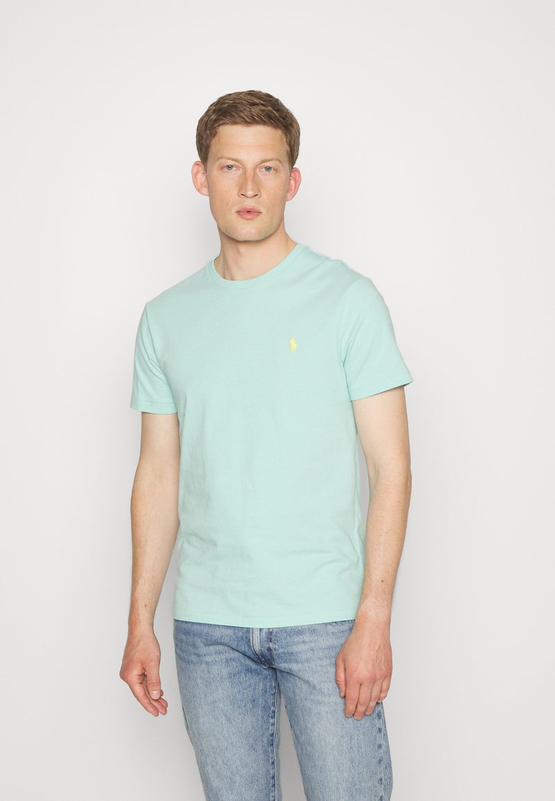 Polo Ralph Lauren CUSTOM SLIM FIT JERSEY CREWNECK T-SHIRT - T-shirt básica - parakeet