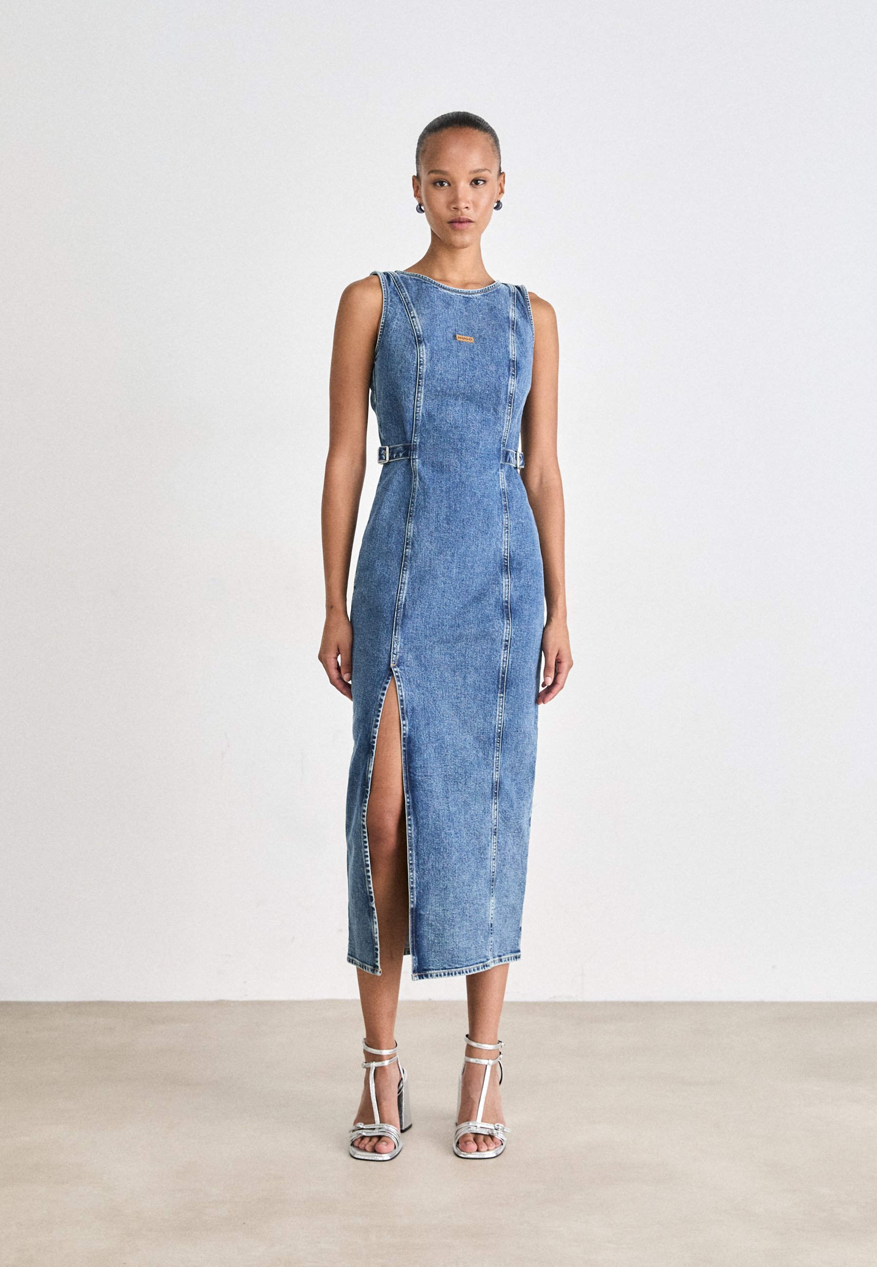 HUGO GAMELIA - Denim dress - light blue/turquoise - Zalando.ie HUGO GAMELIA - Denim dress - light blue/turquoise - Zalando.ie