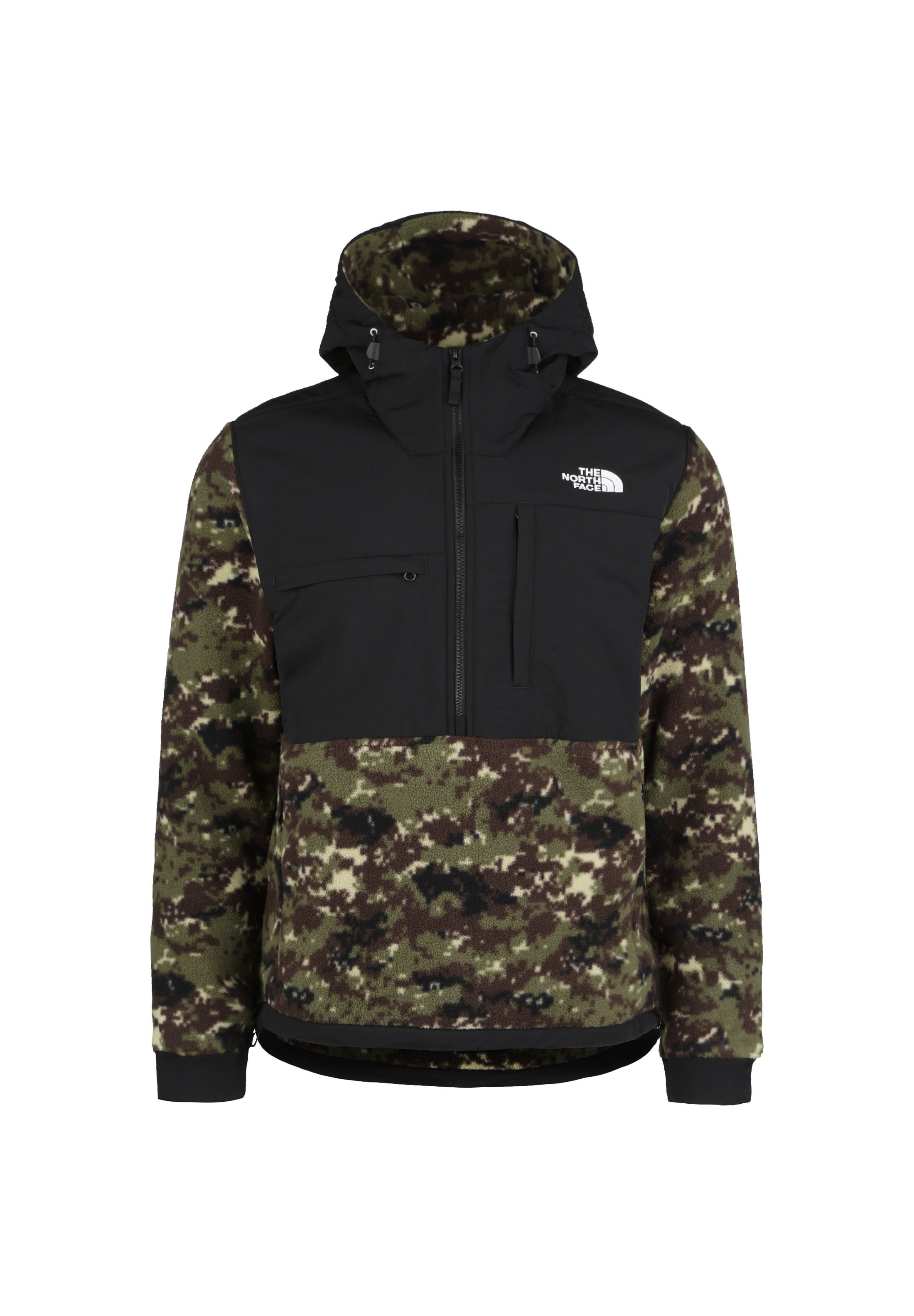 olive green north face fleece