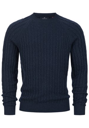 FLYNN CABEL CREW NECK - Striktrøje - sky captain