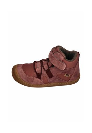 koel, KOEL BAREFOOT KINDER GEFÜTTERTE BOOTIES BEAU MERINO 2.0 OLD PINK UNISEX - Winter boots - old pink