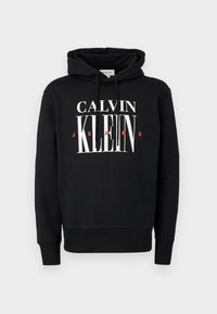 SERIF FONT GRAPHIC HOODIE UNISEX - Sportinis megztinis - black