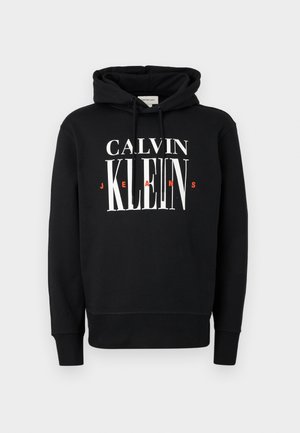 SERIF FONT GRAPHIC HOODIE UNISEX - Sweatshirt - black