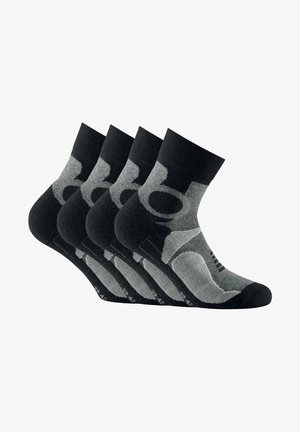 Rohner Advanced Socks BASIC UNISEX TREKKING QUARTER 4ER PACK OUTDOOR  - Strømper - grau