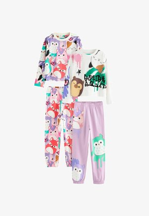 REGULAR FIT SQUISHMALLOWS  2 PACK - Pižamos komplektas - white pink purple