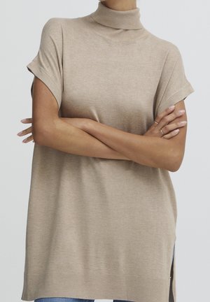 Pullover - mottled beige