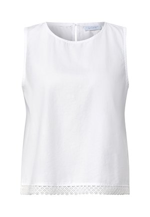 Street One Studio BLUSENTOP MIT TAPE-DETAIL AM SAUM - Blouse - white
