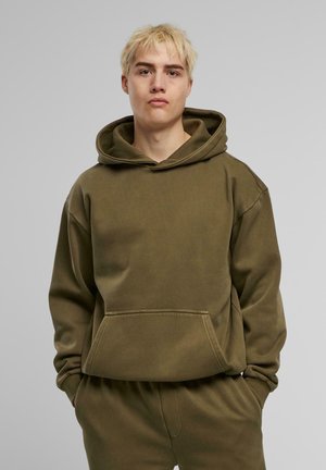 Urban Classics VINTAGE HEAVY - Felpa con cappuccio - warmkhaki