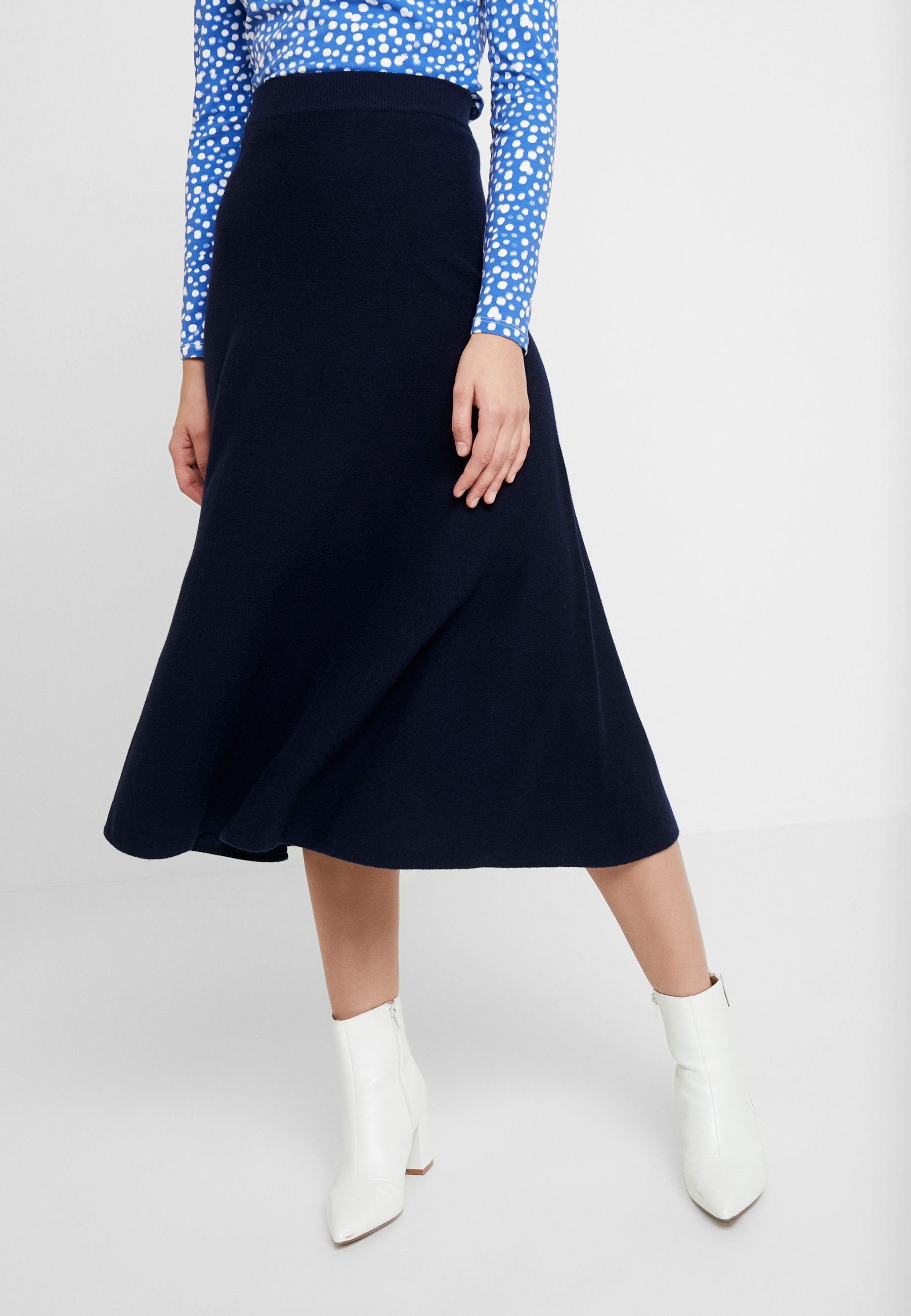 Benetton ALINE MIDI SKIRT Maxiskjørt navy Zalando.no Benetton SKIRT - Maxiskjørt - navy