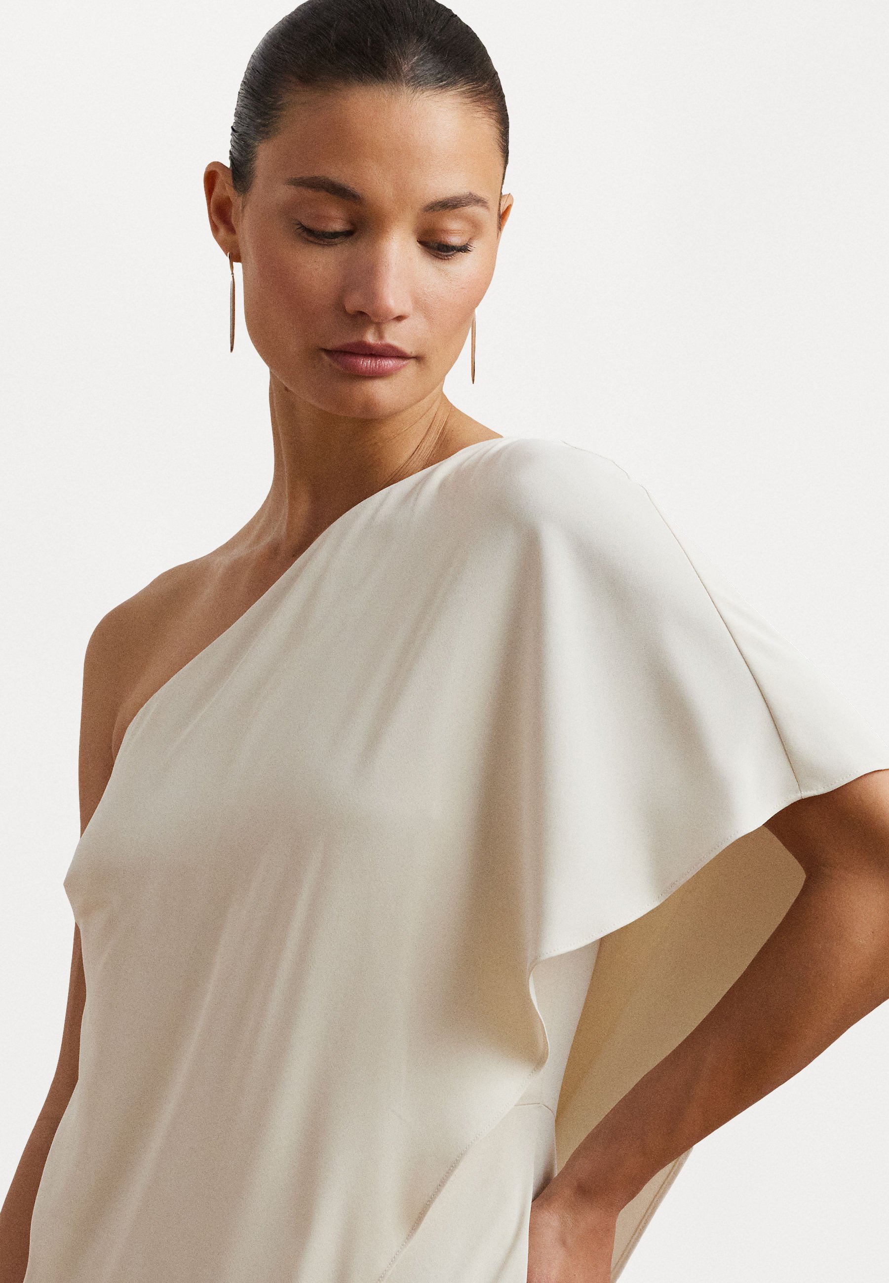 Lauren Ralph Lauren CAPE GEORGETTE ONE SHOULDER JUMPSUIT