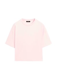 SHORT SLEEVE WITH CREW NECK - Jednoduché tričko - pink