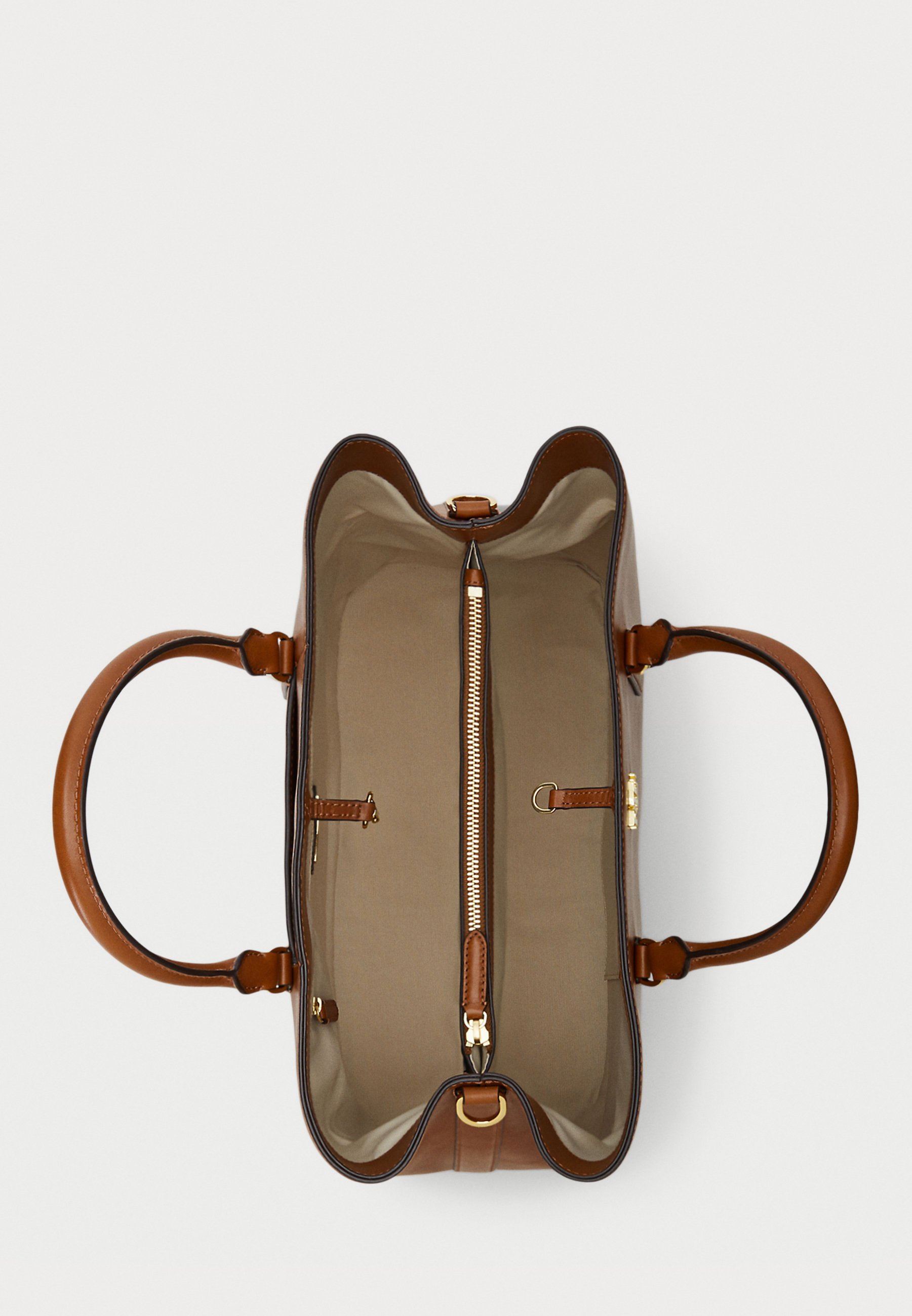 Lauren Ralph Lauren LEATHER LARGE MARCY SATCHEL - Handtasche