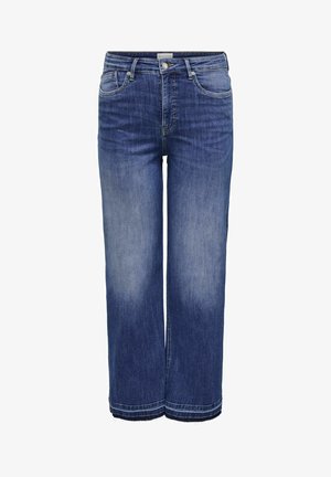 Heledsinine denimist laiade jalgadega teksapüksid, keskmise kõrgusega vöökoht. Omab traditsioonilist viit taskut ja narmendavat äärestust. Klasikaline tumedat tooni õmblus.