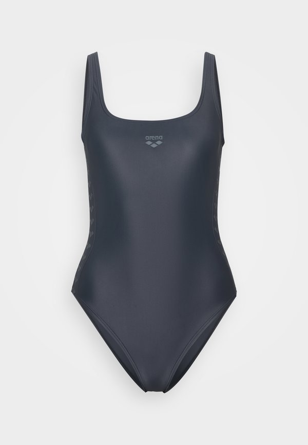 WOMENS TEAM STRIPE SWIMSUIT U BACK - Swimsuit - asphalt3