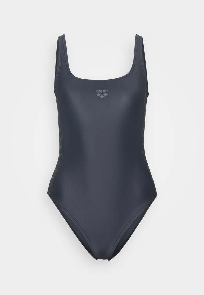 Maillot de bain jambe échancrée Marron