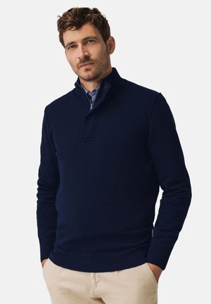 State of Art HALF ZIP PULLOVER - Strickpullover - navy
