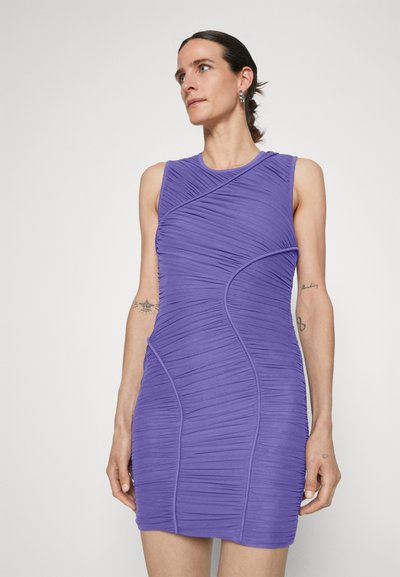 Hervé Léger RUCHED MESH MINI DRESS - Cocktail φόρεμα / Φόρεμα για πάρτι - alabaster