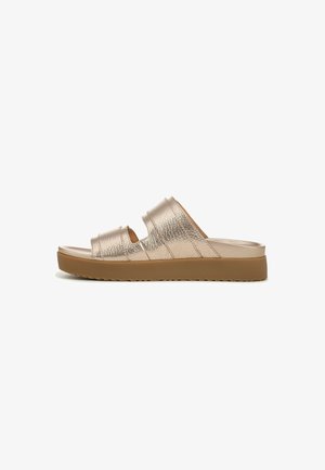 VIONIC, VIONIC SANDALS RIVIERA SLIDE - Mules - bronze metallic leather