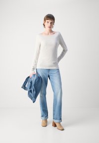 Marc O'Polo LONG SLEEVE BOAT NECK - Ilgarankovis viršutinės dalies drabužis - light granite melange