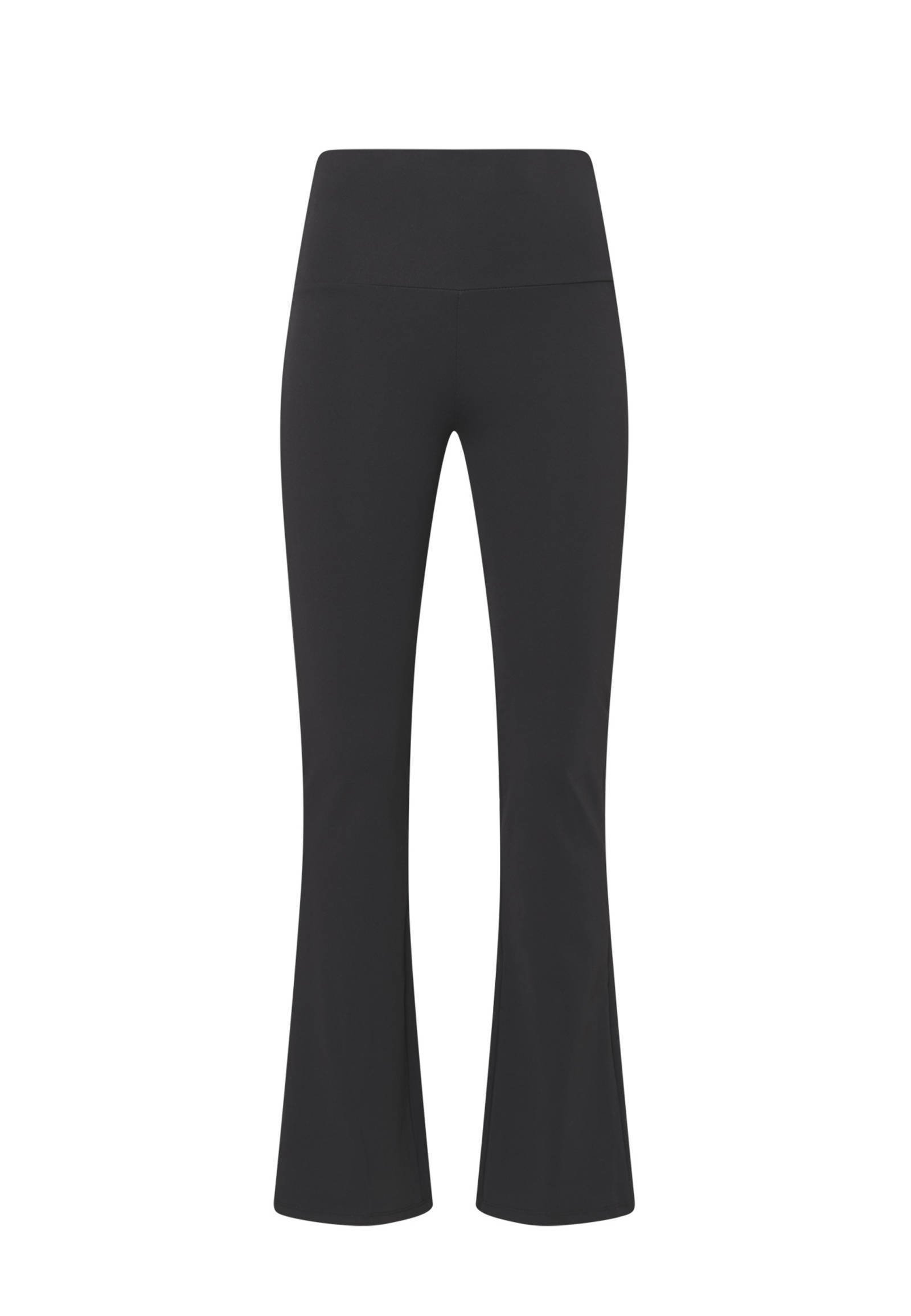 Black fabric trousers