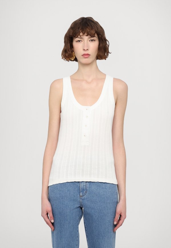 HALF PLACKET TANK - Top - ivory