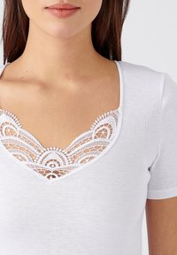 Damart FINITION  - Camiseta estampada - White