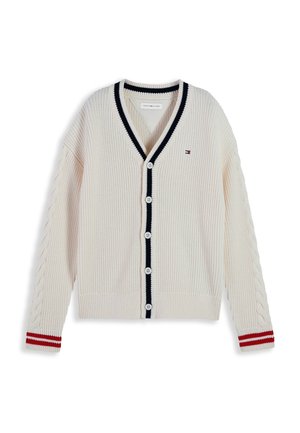 Tommy Hilfiger, CABLE UNISEX - Ζακέτα - ivory petal