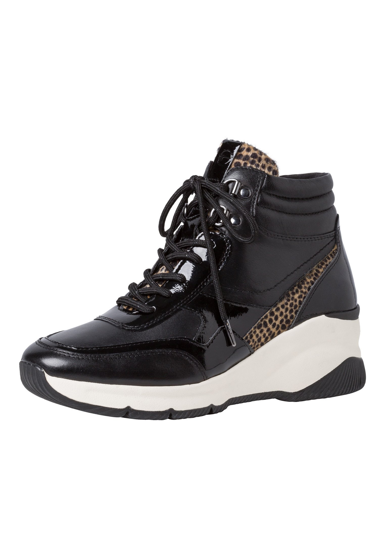 Tamaris Sneakers hoog - black comb/zwart - Zalando.nl