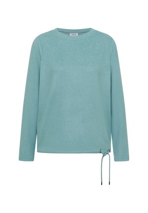 Cecil, LANGARM SHIRT MIT BOAT NECK UND TUNNELZUG - Longsleeve - mineral blue melange