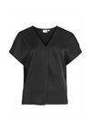 VIELLETTE V NECK - Bluză - black