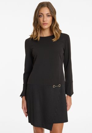 Robe de jour - schwarz/weiß