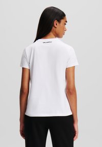 KARL LAGERFELD SIGNATURE - Triko s potiskem - white