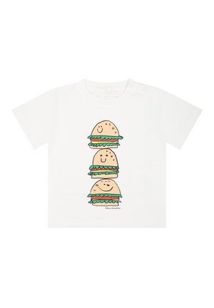 CON LOGO - T-shirt con stampa - white