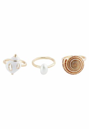SHELL 3 PACK - Sõrmus - gold tone