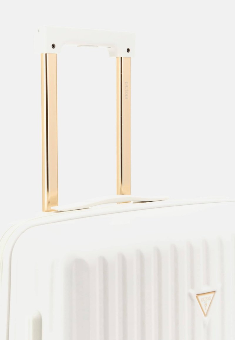 Valise Cabine GUESS Olbia M Trolley Rigide Blanc – Neuve Avec Séparateur