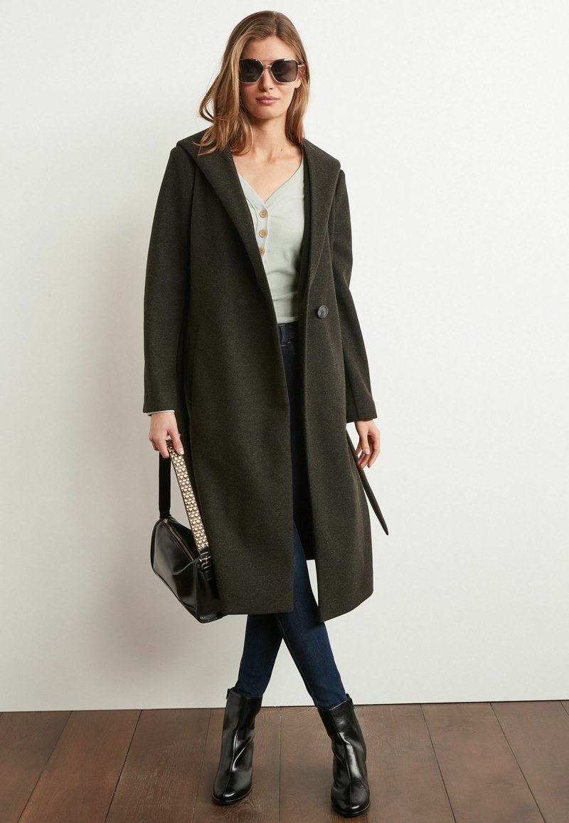 Next HOODED BELTED Abrigo clásico charcoal grey/gris Zalando.es
