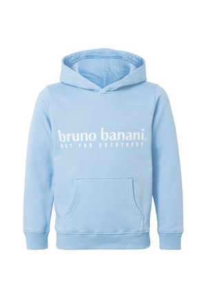 Bruno Banani BASIC LOGO PRINT  - Mikina s kapucí - turquoise