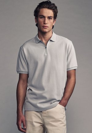 TEXTURED - Polo shirt - grey