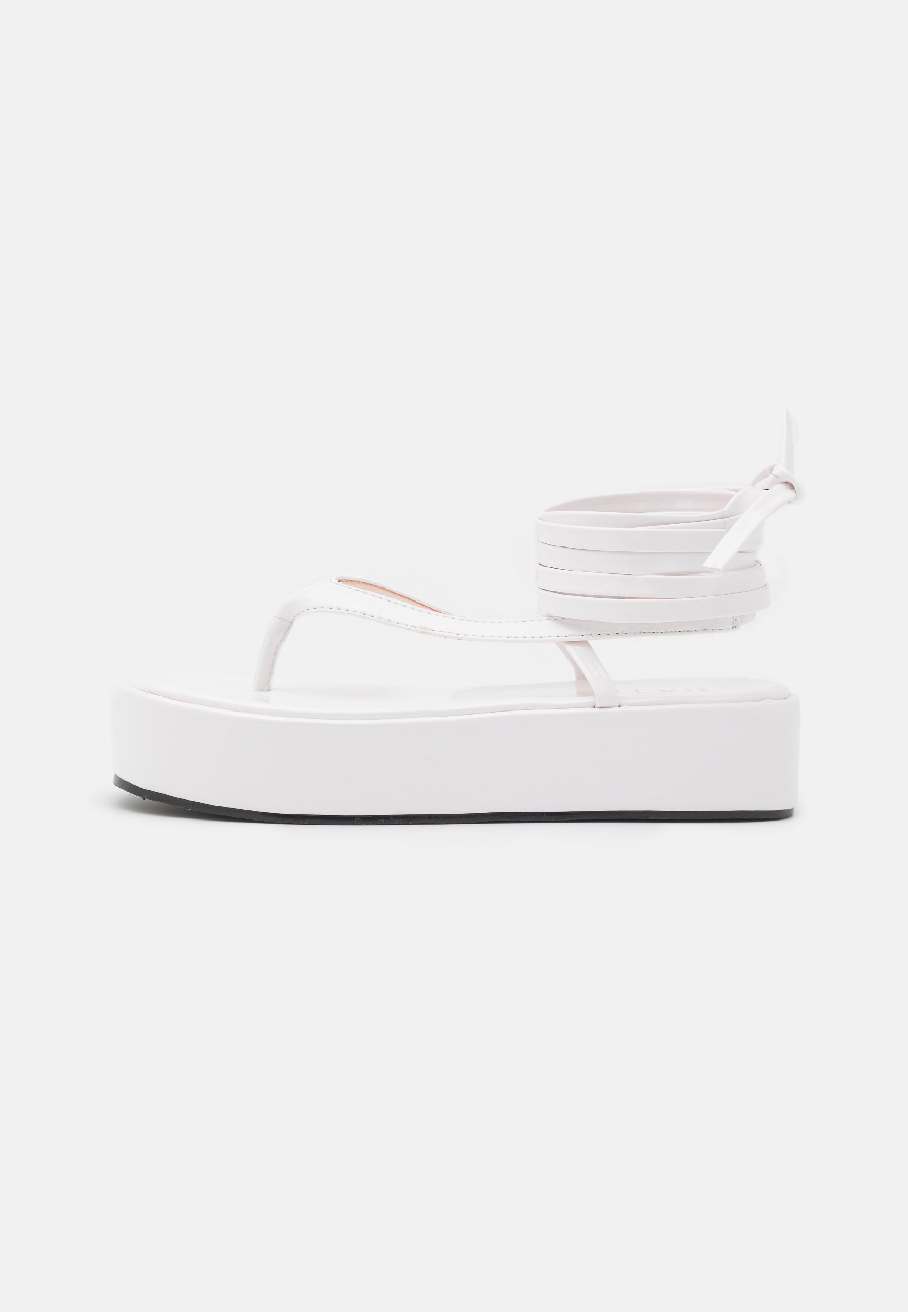 white platform sandals