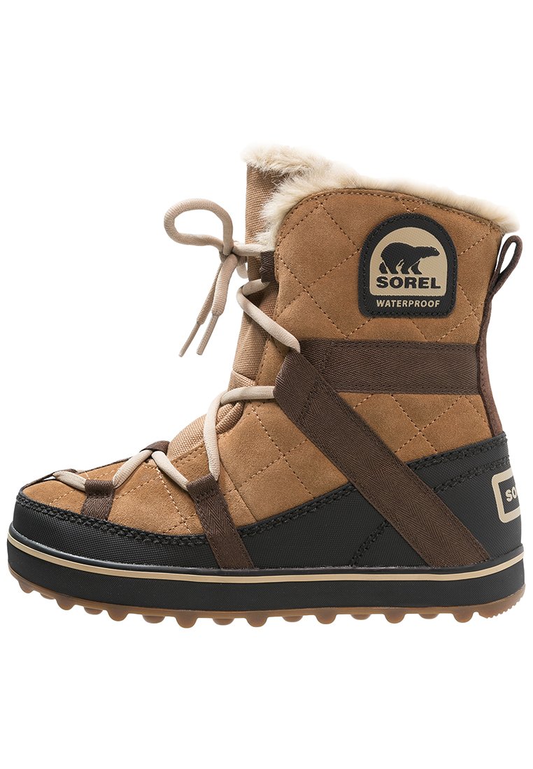 Sorel GLACY EXPLORER SHORTIE - Vinterstøvler - light brown Sorel GLACY EXPLORER SHORTIE - Vinterstøvler - light brown