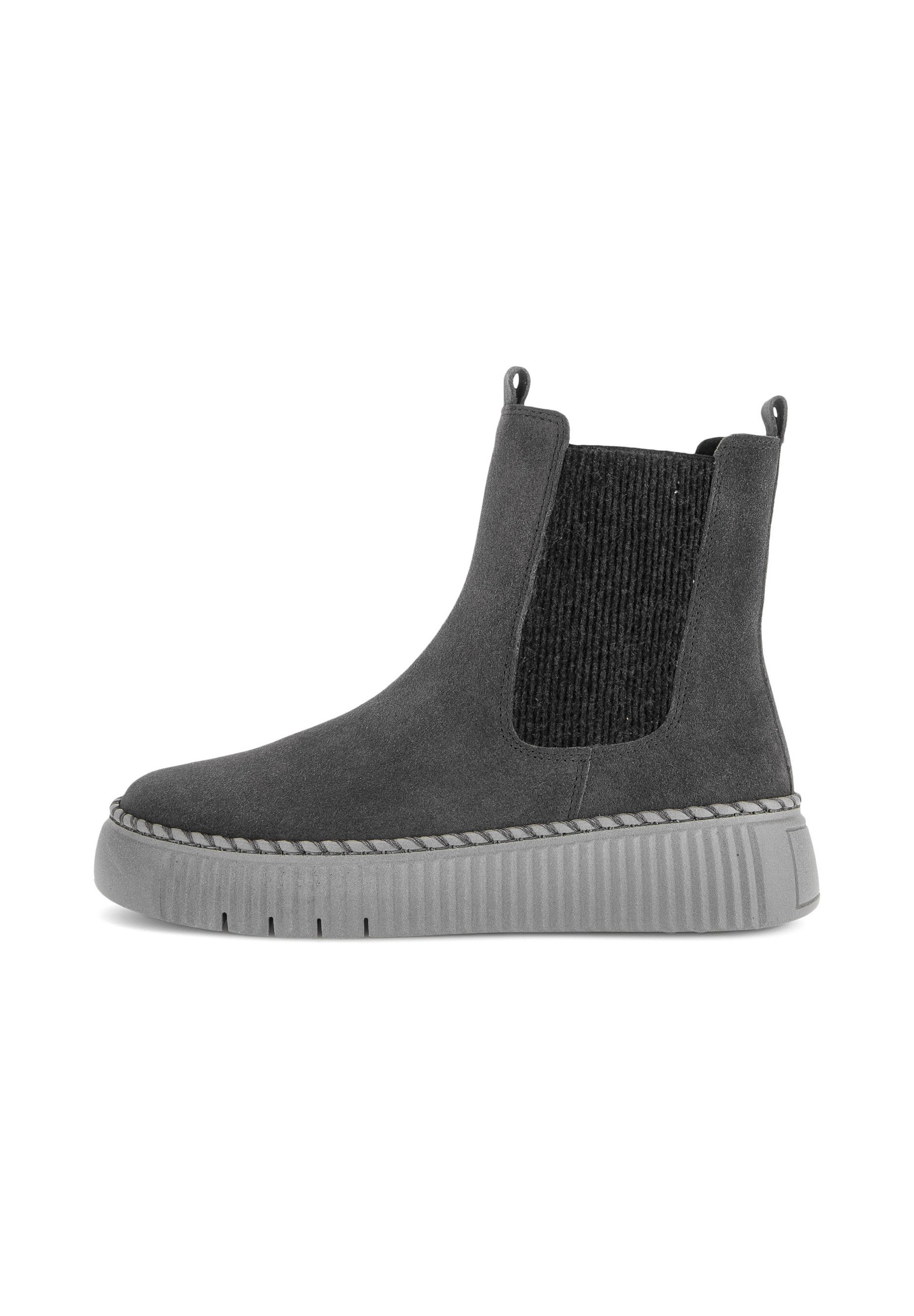 Gabor Laars Sleehak Gabor Best Fitting Grijze Enkellaarzen Met