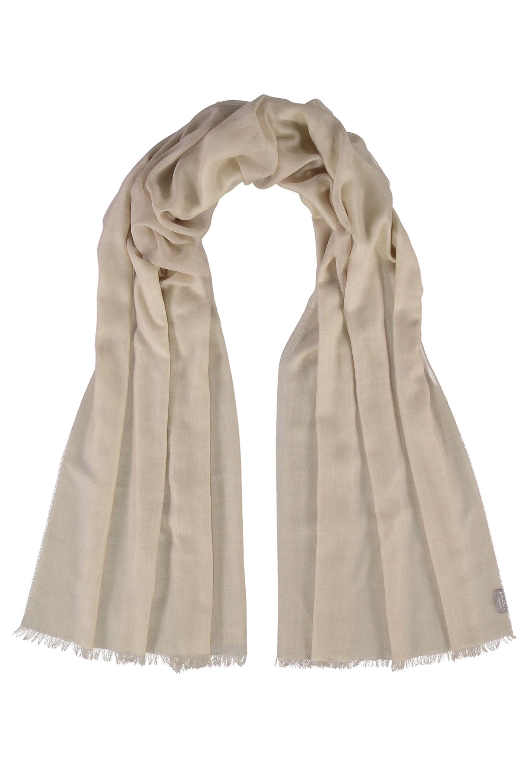 Sciarpa Donna ASKSA In Misto Cachemire, Colore Beige Caffè, Taglia Unica, Morbida E Calda