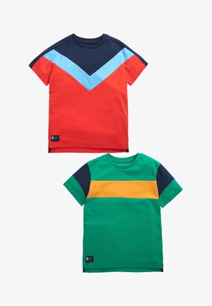 2 PACK COLOURBLOCK - Triko s potiskem - green