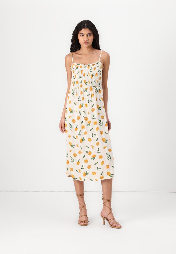 PCNYA STRAP MIDI SMOCK DRESS - Freizeitkleid