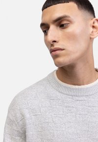 Redefined Rebel CHASE REGULAR FIT - Jumper - light grey melange