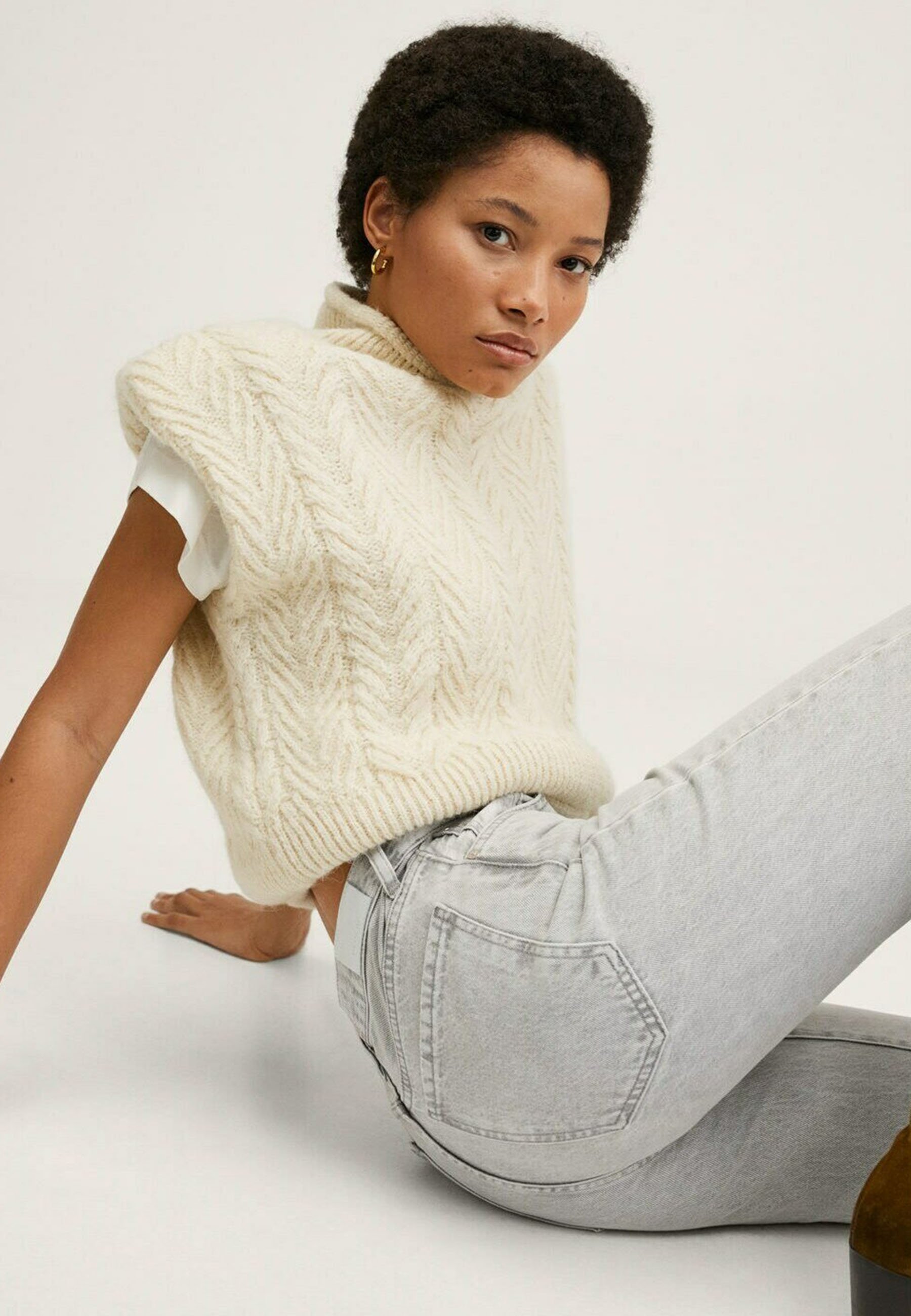 Mango KAIA - Straight leg jeans - gris denim/grey denim - Zalando.co.uk