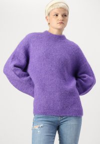 Selected Femme SLFGABELLA O NECK CAMP - Džemperis - paisley purple